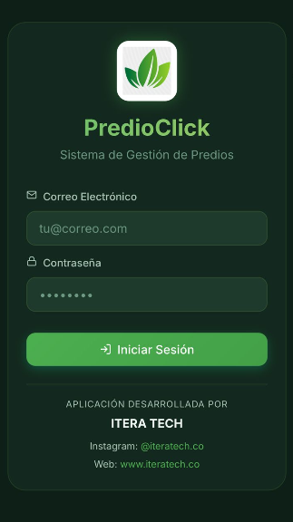 PredioClick Mobile - App iOS para gestión de predios